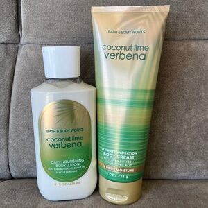 Coconut Lime Verbana Body Cream and Body Lotion